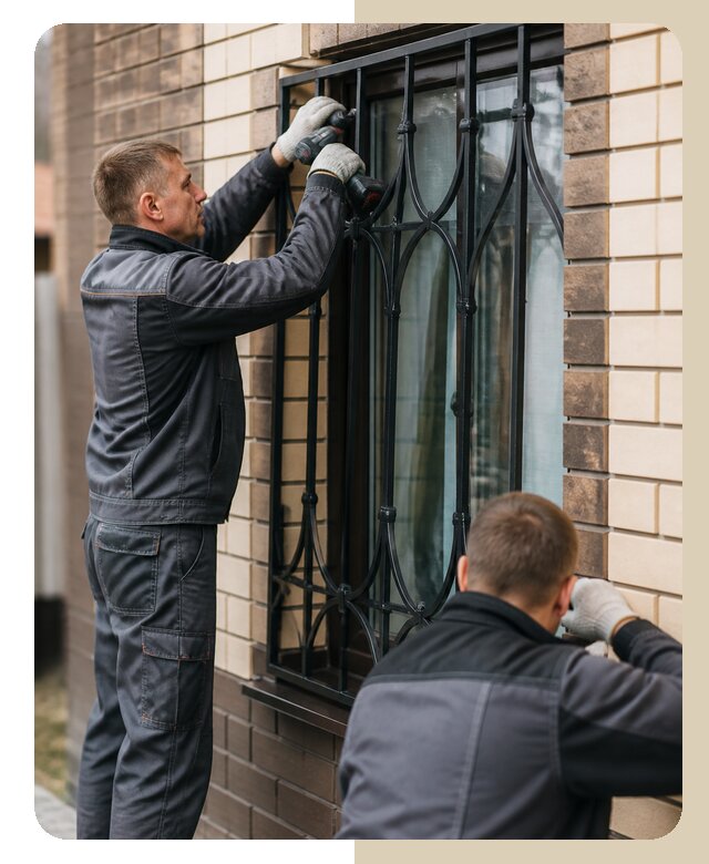 Установка решеток в дом в Иркутске по цене от 3647 р. | Дверной